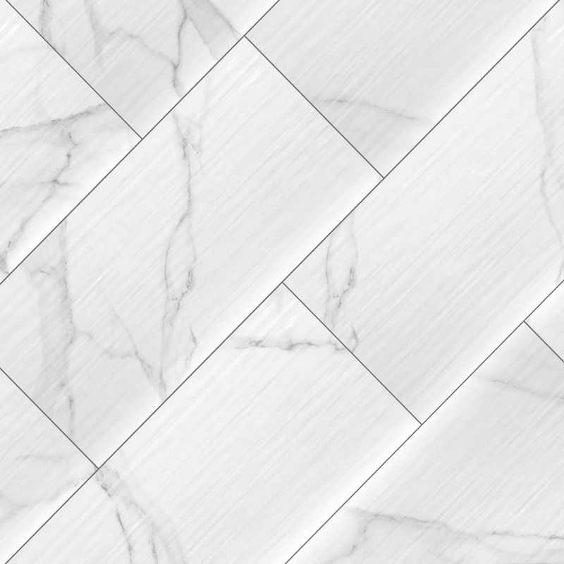 Dymo Statuary Stripe White Glossy 12" x 24" Glazed Ceramic Wall Tile - MSI Collection