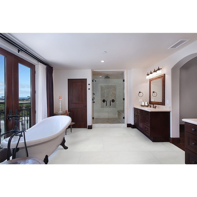 Praia White Porcelain Floor and Wall Tile 12"x24" - MSI Collection