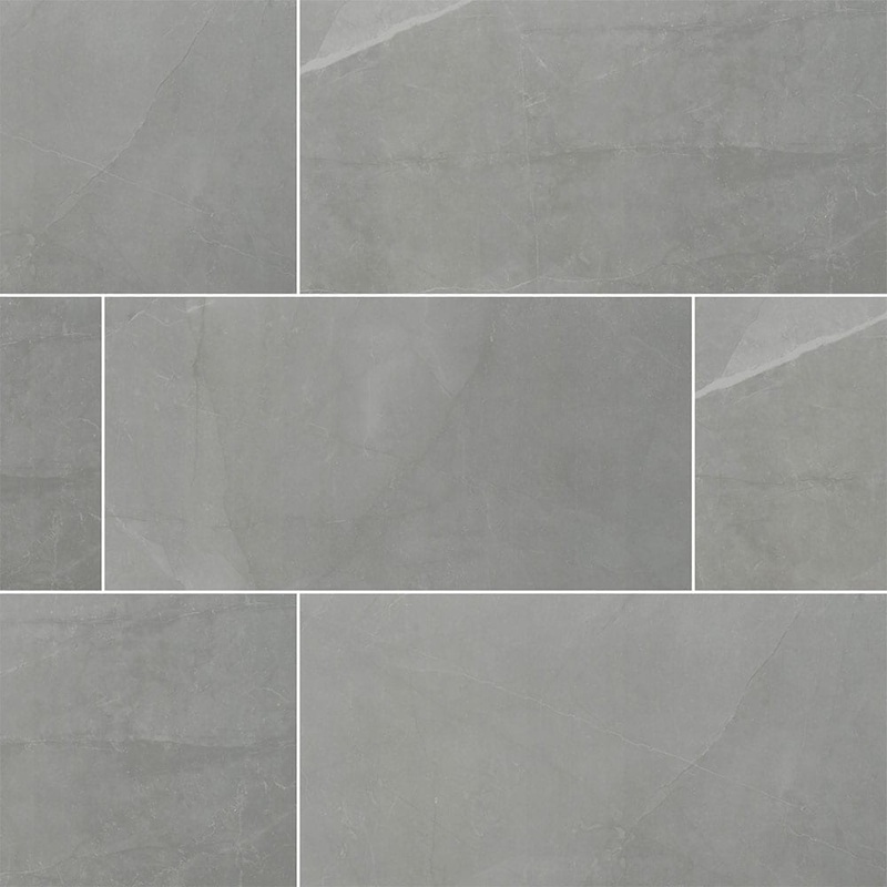 Sande Grey Porcelain Floor and Wall Tile 24"x48" Polished - MSI Collection